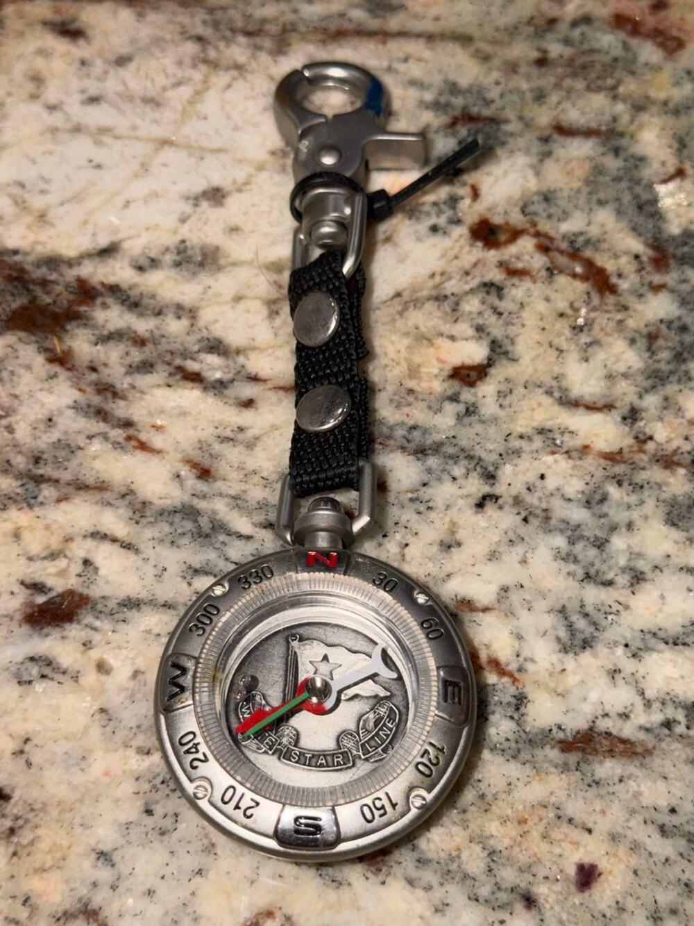 White Star Line Nautical Compass Keychain